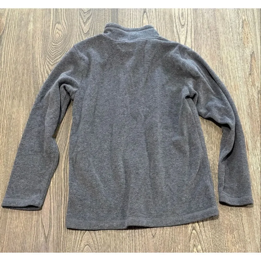 The Children’s Place Boys Microfleece Half Zip Mock Neck Pullover Gray Size L